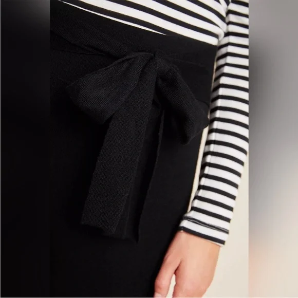 The Moth by Anthropologie Black Knit Wide-Leg Pants - Picture 4 of 7